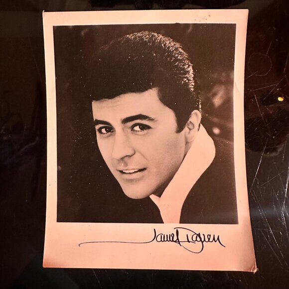 Vintage James Darren Black & White Headshot Fan Photo 5x4 Signed Retro - Picture 2 of 14